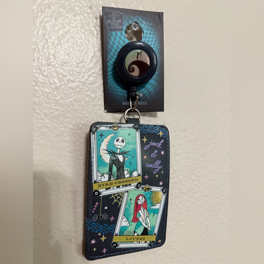 Disney Nightmare Before Christmas ID badge holder and reel